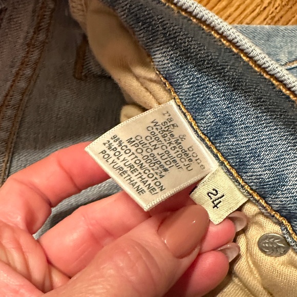 Rag & Bone Dre Capri Blue Jeans - Picture 3 of 11